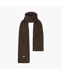 KUME（クメ）の「Wool Blend Knitted Muffler, Brown（マフラー・メンズ）」