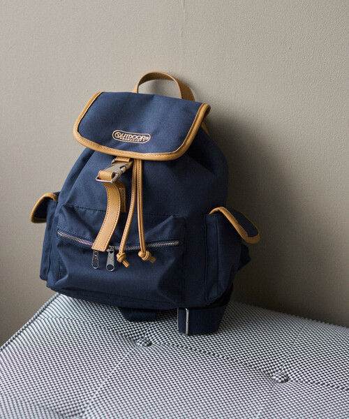 OUTDOOR PRODUCTS（アウトドアプロダクツ）の「OUTDOOR PRODUCTS × Firsthand/アウトドアプロダクツ 別注 配色デザイン ミニリュック（バックパック/リュック・レディース・ネイビー/ベージュ/ブラウン・ONE SIZE）」の11枚目の写真