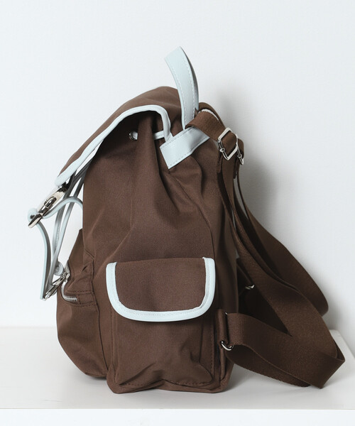 OUTDOOR PRODUCTS（アウトドアプロダクツ）の「OUTDOOR PRODUCTS × Firsthand/アウトドアプロダクツ 別注 配色デザイン ミニリュック（バックパック/リュック・レディース・ネイビー/ベージュ/ブラウン・ONE SIZE）」の15枚目の写真