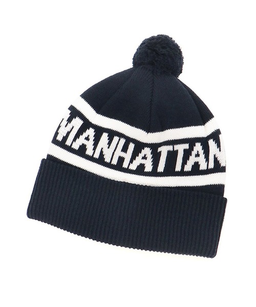 Manhattan Portage(マンハッタンポーテージ)の「Manhattan Portage/マンハッタンポーテージ キッズ ビーニー ニット帽 KIDS PONPON KNIT WATCH MP248(ニットキャップ/ビーニー・キッズ・ネイビー×ホワイト/グリーン系その他/レッド系その他/ブラック×ホワイト・FREE)」の7枚目の写真