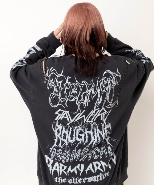 M2634 ショルダーZipトレーナー（スウェット）｜RNA（アールエヌエー