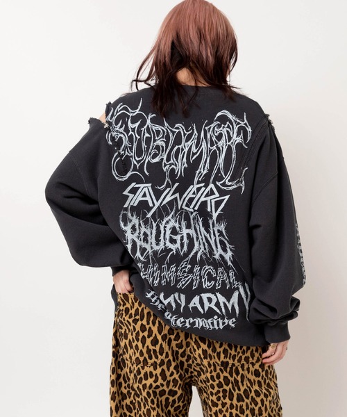 M2634 ショルダーZipトレーナー（スウェット）｜RNA（アールエヌエー