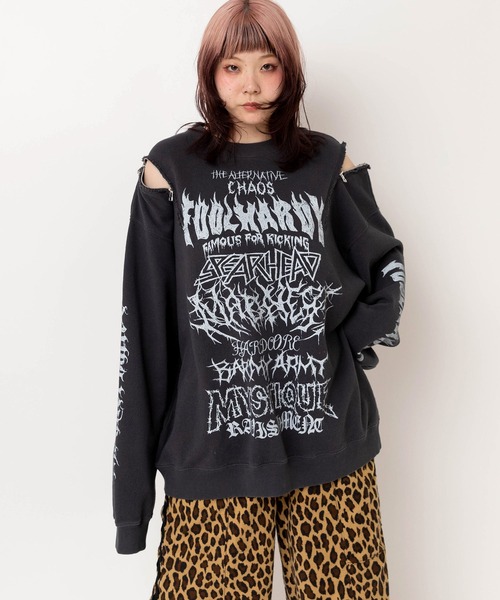 M2634 ショルダーZipトレーナー（スウェット）｜RNA（アールエヌエー