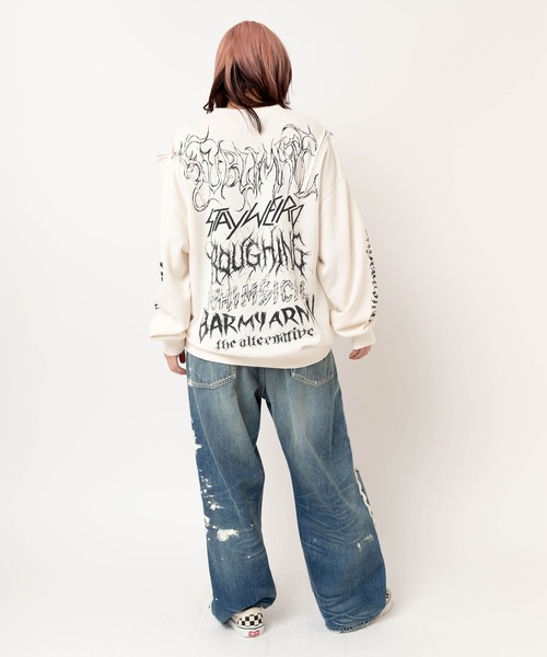 M2634 ショルダーZipトレーナー（スウェット）｜RNA（アールエヌエー