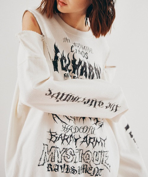 M2634 ショルダーZipトレーナー（スウェット）｜RNA（アールエヌエー