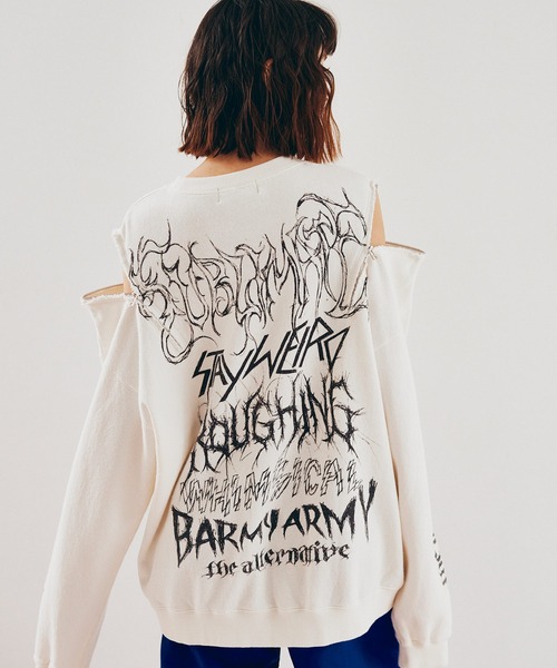 M2634 ショルダーZipトレーナー（スウェット）｜RNA（アールエヌエー