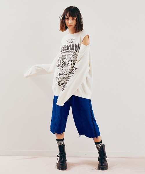 M2634 ショルダーZipトレーナー（スウェット）｜RNA（アールエヌエー