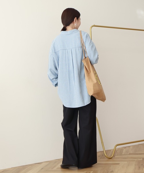 AMERICAN HOLIC(アメリカンホリック)の「アソートデニムシャツ(シャツ/ブラウス・レディース・オレンジ/インディゴブルー/チェック/ライトインディゴブルー・M/L)」の14枚目の写真