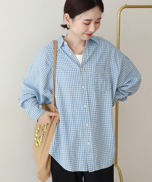 AMERICAN HOLIC(アメリカンホリック)の「アソートデニムシャツ(シャツ/ブラウス・レディース・オレンジ/インディゴブルー/チェック/ライトインディゴブルー・M/L)」の15枚目の写真