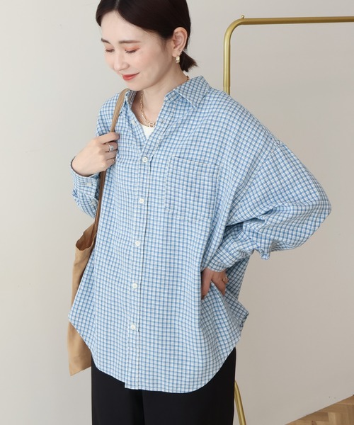 AMERICAN HOLIC(アメリカンホリック)の「アソートデニムシャツ(シャツ/ブラウス・レディース・オレンジ/インディゴブルー/チェック/ライトインディゴブルー・M/L)」の17枚目の写真