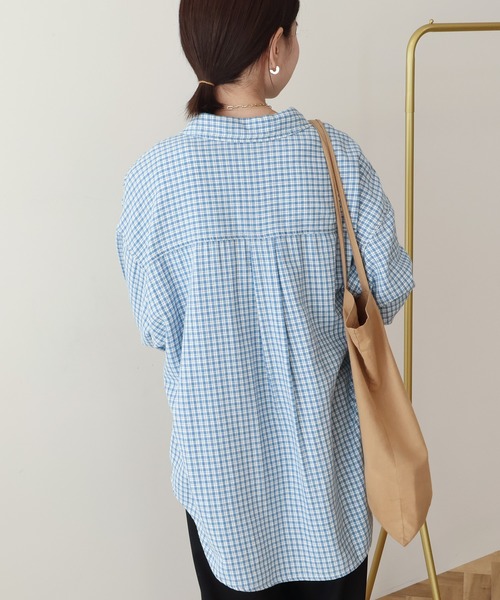 AMERICAN HOLIC(アメリカンホリック)の「アソートデニムシャツ(シャツ/ブラウス・レディース・オレンジ/インディゴブルー/チェック/ライトインディゴブルー・M/L)」の18枚目の写真