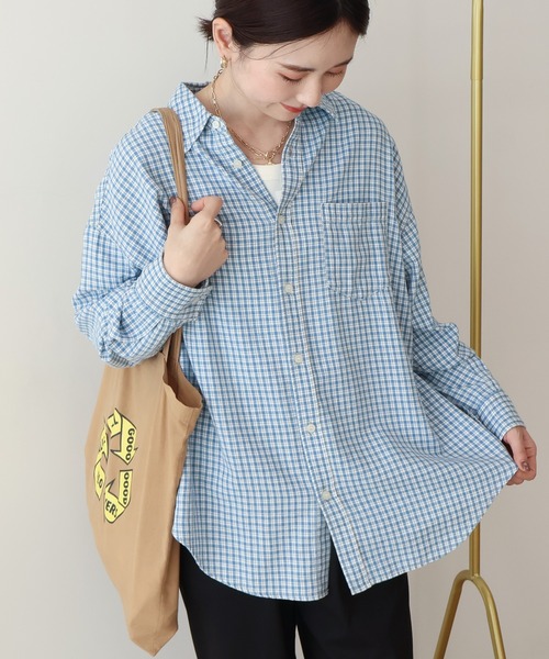 AMERICAN HOLIC(アメリカンホリック)の「アソートデニムシャツ(シャツ/ブラウス・レディース・オレンジ/インディゴブルー/チェック/ライトインディゴブルー・M/L)」の19枚目の写真