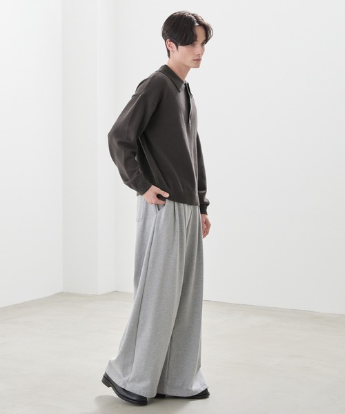 LUENNA(ルエナ)の「【LUENNA】Fine Gauge Knit Polo Shirt / ファインゲージニットポロシャツ(ポロシャツ・メンズ・ダークブラウン/ブラック・L/M/S)」の8枚目の写真