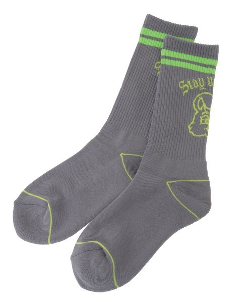 Candy Stripper（キャンディストリッパー）の「MAD BUNNY RIB ソックス（ソックス/靴下・レディース・ブラック/オフホワイト/グレー・FREE）」の4枚目の写真