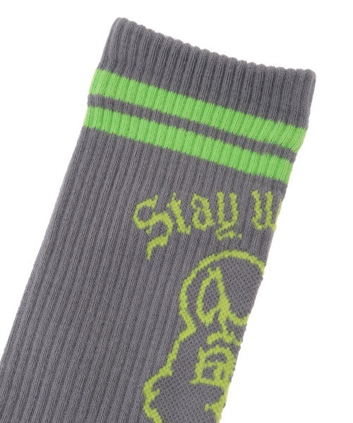 Candy Stripper（キャンディストリッパー）の「MAD BUNNY RIB ソックス（ソックス/靴下・レディース・ブラック/オフホワイト/グレー・FREE）」の5枚目の写真