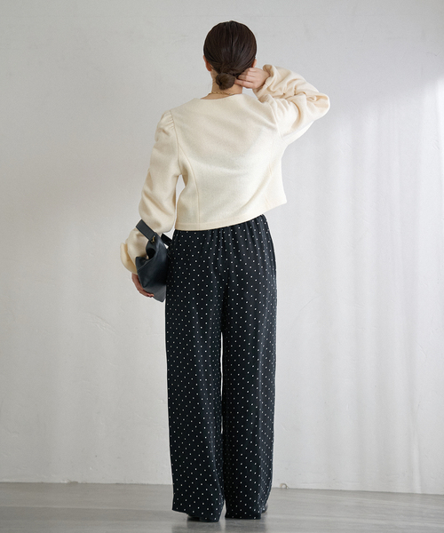 IENA(イエナ)の「IPEKERフィブリルドットプリントパンツ(その他パンツ・レディース・ブラック・34/36/38/40)」の8枚目の写真