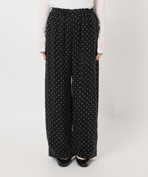 IENA(イエナ)の「IPEKERフィブリルドットプリントパンツ(その他パンツ・レディース・ブラック・34/36/38/40)」の9枚目の写真