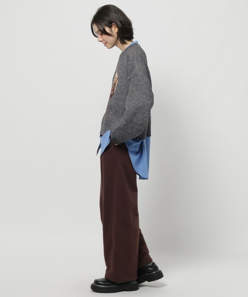 niko and...（ニコアンド）の「SEAモチーフニットプルオーバー（ニット/セーター・レディース・ネイビー/アイボリー/グレー・LARGE/MEDIUM）」の9枚目の写真