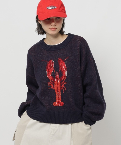 niko and...（ニコアンド）の「SEAモチーフニットプルオーバー（ニット/セーター・レディース・ネイビー/アイボリー/グレー・LARGE/MEDIUM）」の16枚目の写真