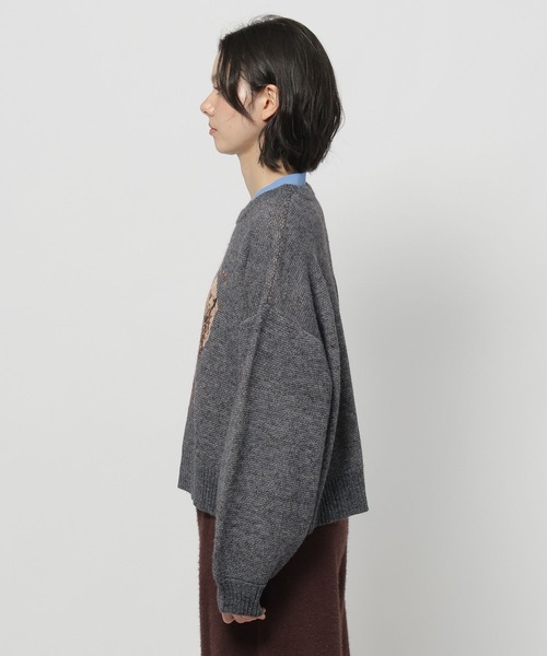 niko and...（ニコアンド）の「SEAモチーフニットプルオーバー（ニット/セーター・レディース・ネイビー/アイボリー/グレー・LARGE/MEDIUM）」の19枚目の写真