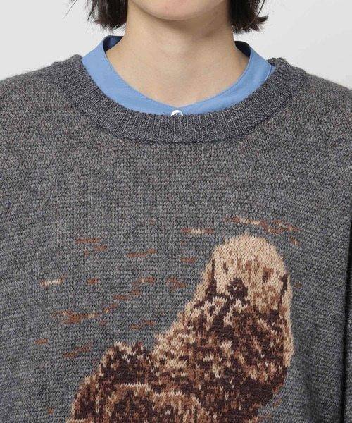 niko and...（ニコアンド）の「SEAモチーフニットプルオーバー（ニット/セーター・レディース・ネイビー/アイボリー/グレー・LARGE/MEDIUM）」の21枚目の写真