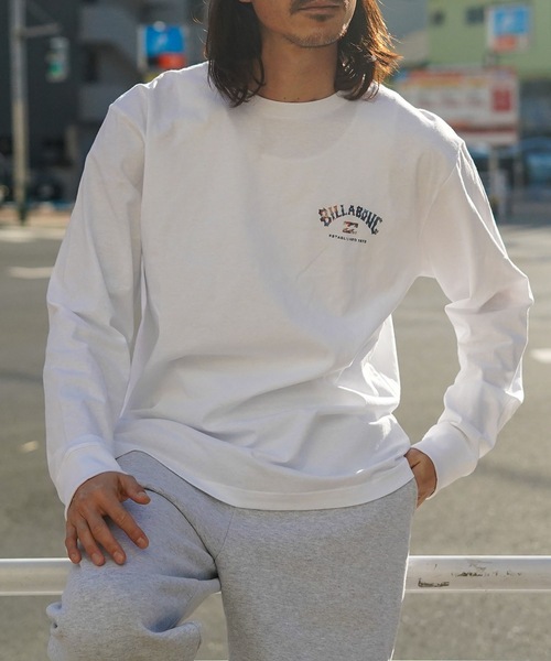BILLABONG(ビラボン)の「BILLABONG メンズ ARCH ロンT 【2026年春夏モデル】/ビラボンバックプリント長袖ロンT(Tシャツ/カットソー・メンズ・ホワイト/ブラック・MEDIUM/LARGE/X-LARGE)」の8枚目の写真