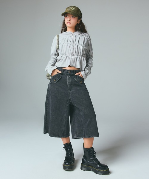 X-girl(エックスガール)の「CHARM ACCENT XG LOGO 6PANEL CAP(キャップ・レディース・ブラック/オリーブ/ベージュ・ONE SIZE)」の13枚目の写真