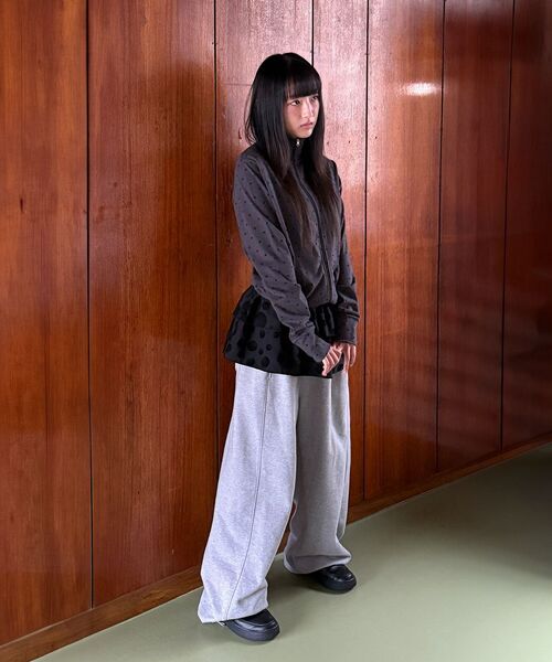 ITZAVIBE(イッザバイブ)の「BLACK DOTTED LAYERED WRAP SHORT SKIRT(スカート・レディース・その他・ONE SIZE)」の13枚目の写真