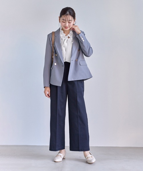 ROPE' PICNIC（ロペピクニック）の「ネックコンシャスデザインシャツ/イージーケア（シャツ/ブラウス・レディース・ホワイト/ホワイト系その他2/サックスブルー/クリーム・FREE）」の20枚目の写真