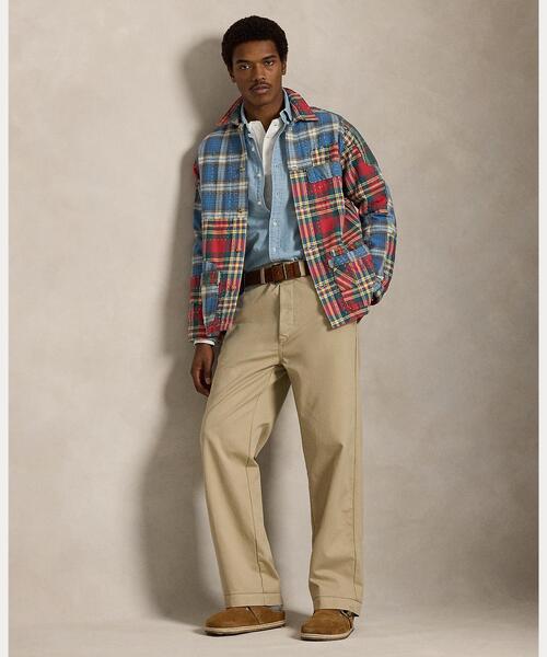 パッチワーク チェック フランネル オーバーシャツ（シャツ/ブラウス