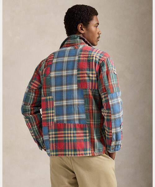 パッチワーク チェック フランネル オーバーシャツ（シャツ/ブラウス