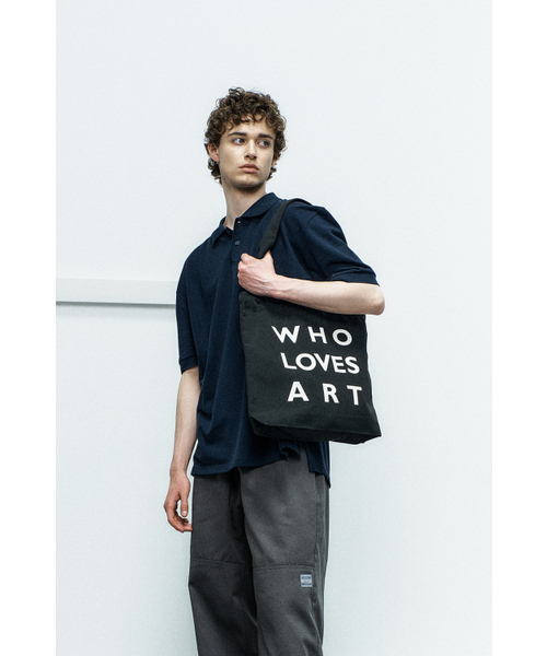 WHOLOVESART(フーラブズアート)の「アートワークエコバッグトートブラック(エコバッグ/サブバッグ・メンズ・その他・ONE SIZE)」の4枚目の写真