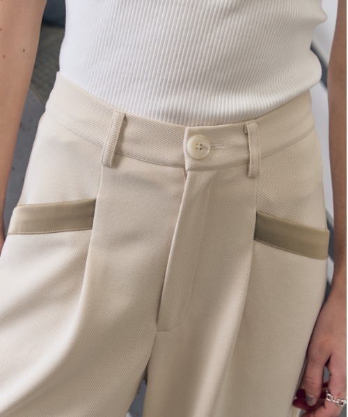 Muel Chic(ミュエルシック)の「Liora Jersey pants リオラジャージパンツ(その他パンツ・レディース・ブラック/ネイビー/アイボリー・SMALL/MEDIUM)」の12枚目の写真