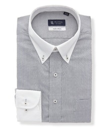 SUIT SQUARE（スーツスクエア）の「長袖ワイシャツ ノンアイロン 形態安定 ボタンダウンカラー BASIC ドレスシャツ（ビジネスシャツ）」