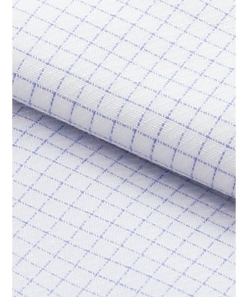 SUIT SQUARE（スーツスクエア）の「長袖ワイシャツ ノンアイロン 形態安定 ボタンダウンカラー BASIC ドレスシャツ（ビジネスシャツ・メンズ・ライトグレー/サックスブルー/ブルー・首回り37cm-裄丈80cm/首回り37cm-裄丈84cm/首回り39cm-裄丈82cm/首回り39cm-裄丈86cm/首回り41cm-裄丈84cm/首回り41cm-裄丈88cm/首回り43cm-裄丈86cm/首回り43cm-裄丈90cm/首回り45cm-裄丈86cm/首回り45cm-裄丈90cm）」の11枚目の写真