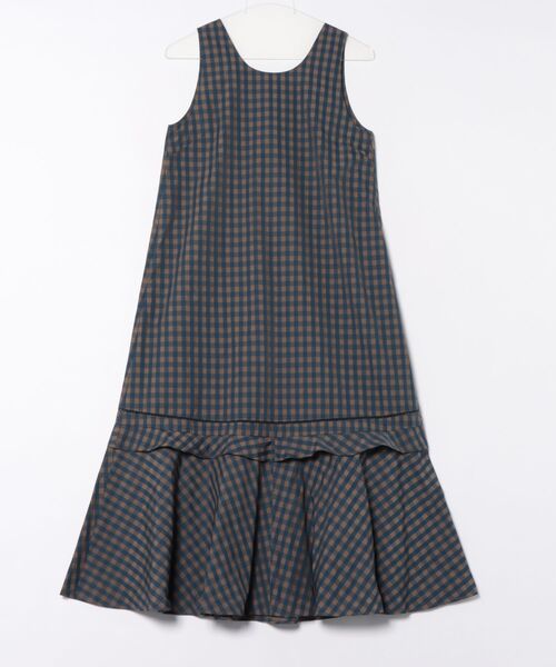 Marilyn Moon(マリリンムーン)の「gingham check 2way dress(ワンピース・レディース・ホワイト×ネイビー/ブラック×ブルー/ブラウン系その他・FREE)」の1枚目の写真