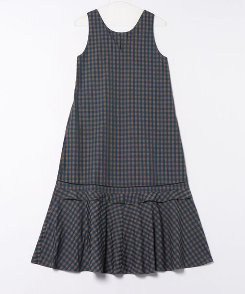 Marilyn Moon(マリリンムーン)の「gingham check 2way dress(ワンピース・レディース・ホワイト×ネイビー/ブラック×ブルー/ブラウン系その他・FREE)」の4枚目の写真