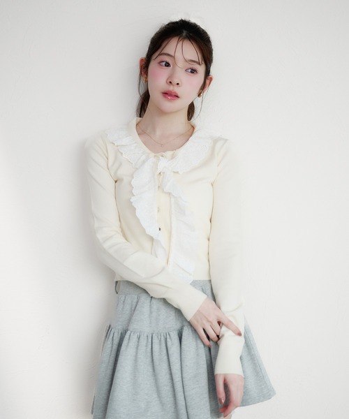ニット/セーター JILTU petit frill knit JILL by JILL STUART（ジルバイジルスチュアート） ニット セーター