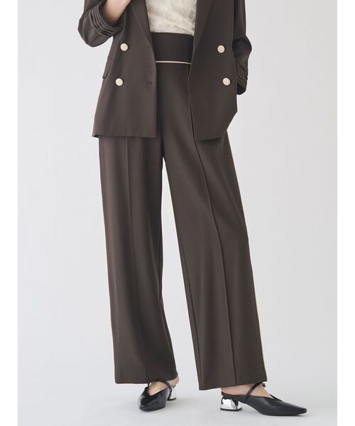 LAGUNAMOON（ラグナムーン）の「バイカラーパイピングパンツ（その他パンツ・レディース・ブラウン/ベージュ・MEDIUM/SMALL）」の3枚目の写真