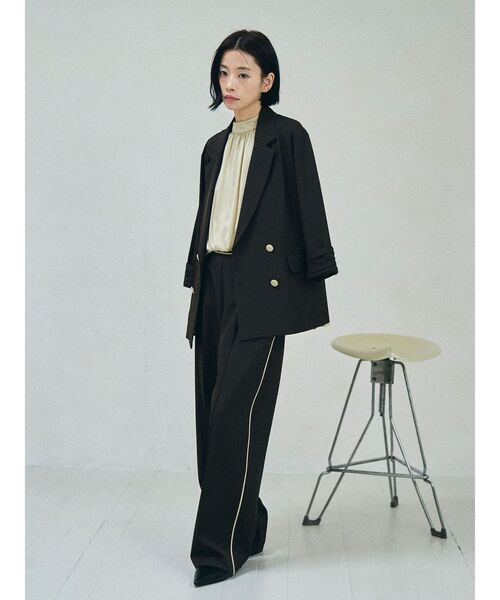 LAGUNAMOON（ラグナムーン）の「バイカラーパイピングパンツ（その他パンツ・レディース・ブラウン/ベージュ・MEDIUM/SMALL）」の9枚目の写真