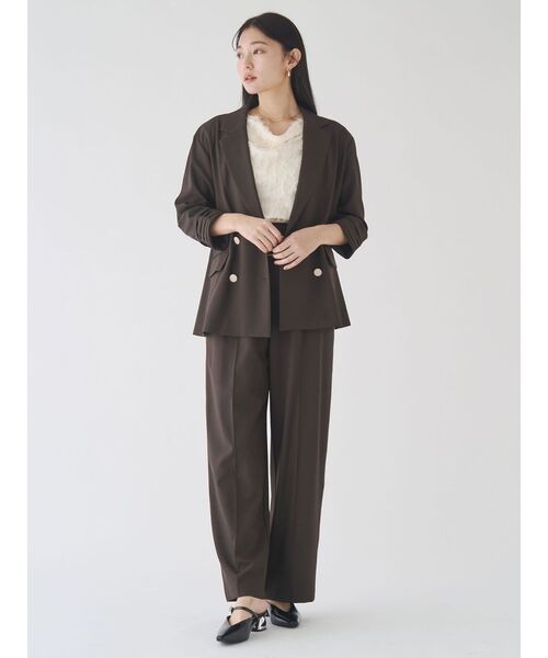 LAGUNAMOON（ラグナムーン）の「バイカラーパイピングパンツ（その他パンツ・レディース・ブラウン/ベージュ・MEDIUM/SMALL）」の13枚目の写真