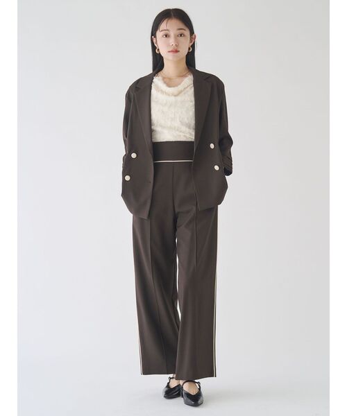 LAGUNAMOON（ラグナムーン）の「バイカラーパイピングパンツ（その他パンツ・レディース・ブラウン/ベージュ・MEDIUM/SMALL）」の15枚目の写真