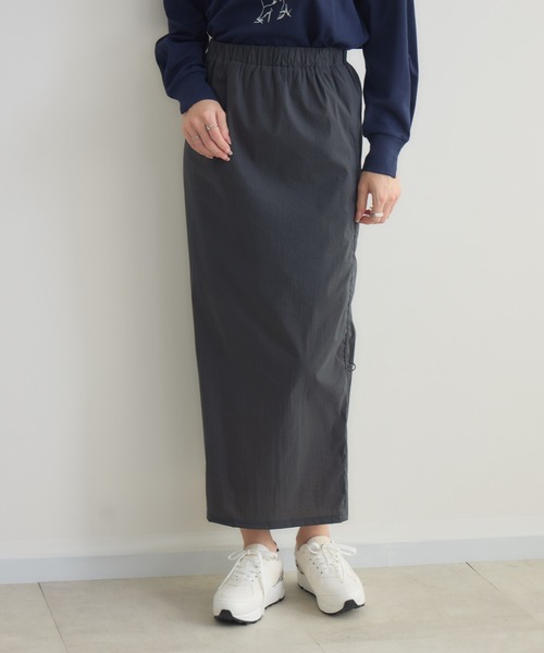 KATHARINE ROSS（キャサリンロス）の「【KATHARINE ROSS】サイドドロストゆったりタイトスカート（スカート・レディース・ブラック/チャコールグレー・FREE）」の19枚目の写真