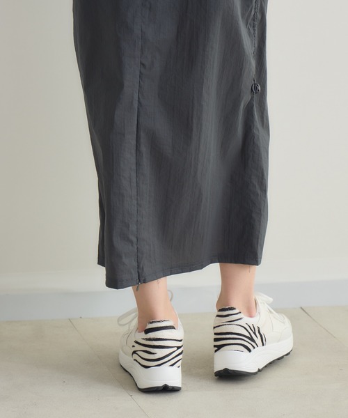 KATHARINE ROSS（キャサリンロス）の「【KATHARINE ROSS】サイドドロストゆったりタイトスカート（スカート・レディース・ブラック/チャコールグレー・FREE）」の15枚目の写真