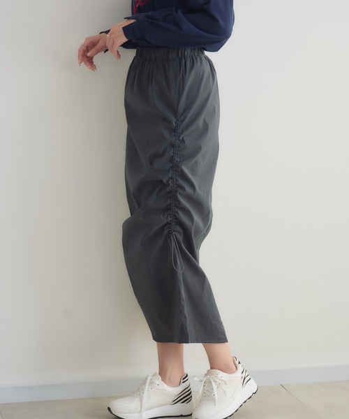KATHARINE ROSS（キャサリンロス）の「【KATHARINE ROSS】サイドドロストゆったりタイトスカート（スカート・レディース・ブラック/チャコールグレー・FREE）」の11枚目の写真