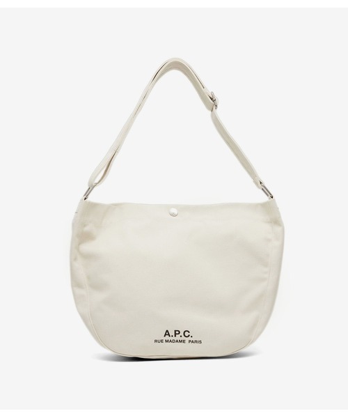 A.P.C.(アーペーセー)の「BESACE JOURNAL SMALL/ショルダーバッグ(ショルダーバッグ・メンズ・ブラウン系その他/ブラック・ONESIZE)」の2枚目の写真