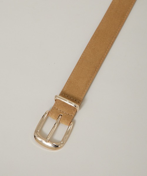 NANO universe（ナノユニバース）の「スエードベルト（ベルト・レディース・ベージュ/アイボリー・FREE）」の5枚目の写真