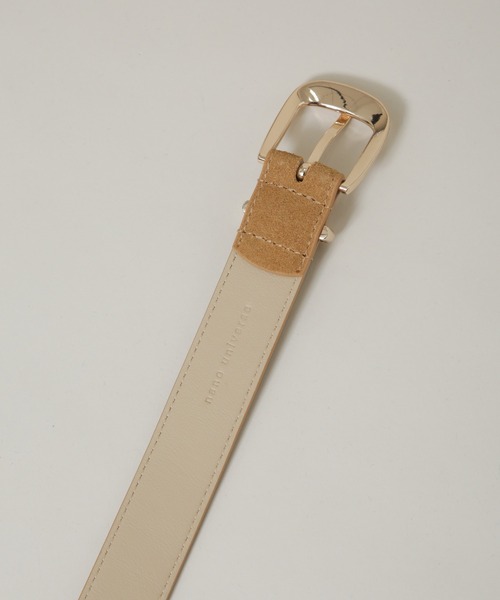 NANO universe（ナノユニバース）の「スエードベルト（ベルト・レディース・ベージュ/アイボリー・FREE）」の7枚目の写真