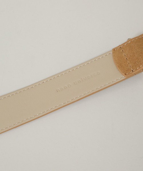 NANO universe（ナノユニバース）の「スエードベルト（ベルト・レディース・ベージュ/アイボリー・FREE）」の8枚目の写真