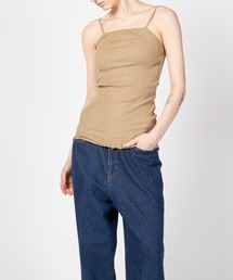 HAKUJI（ハクジ）の「HAKUJI Random rib open back cami（キャミソール）」